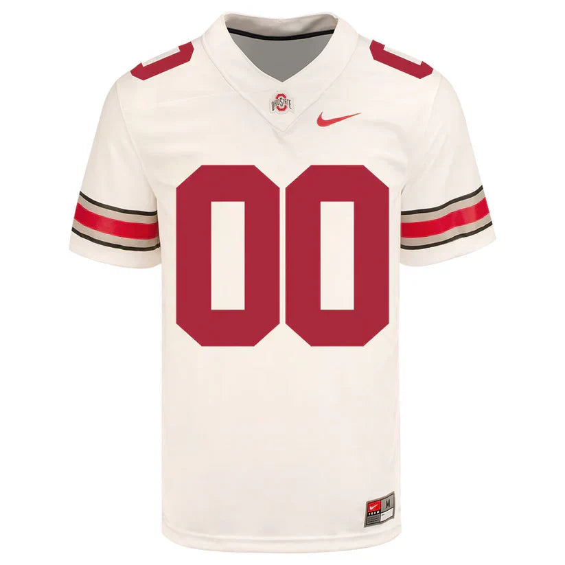 Custom Ohio States Buckeyes Jersey White