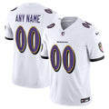 Custom Baltimore Ravens Jersey White
