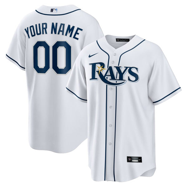 Custom Tampa Bay Rays Devil Rays Jersey White